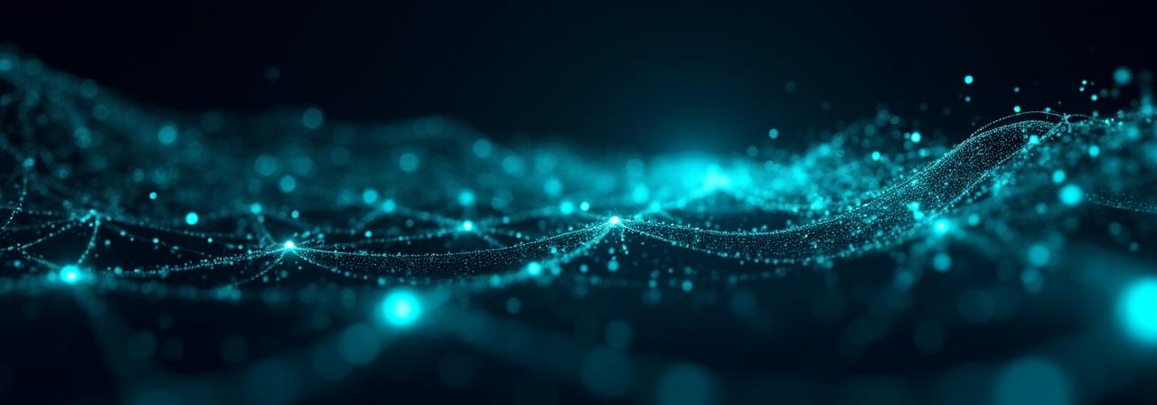 Abstract representation of a neural network data pipeline