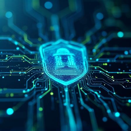 Abstract legal and data protection concept visual